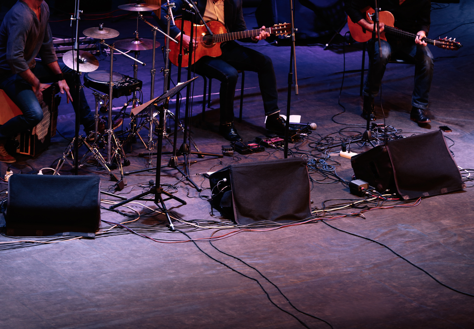 Musical Group Playing at the Stage