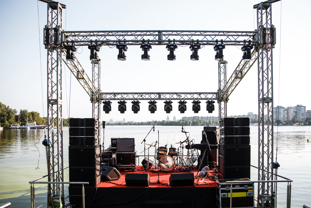 Musical Stage for a Wedding Party